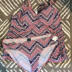 Motherhood Maternity tankini swim set